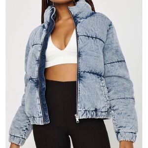 Denim Puffer Jacket from GARAGE clothing store.